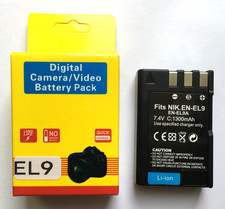 High Capacity EN-EL9 (EN-EL9a) Battery for Nikon D40 D40x D60 D3000 D5000 Camera