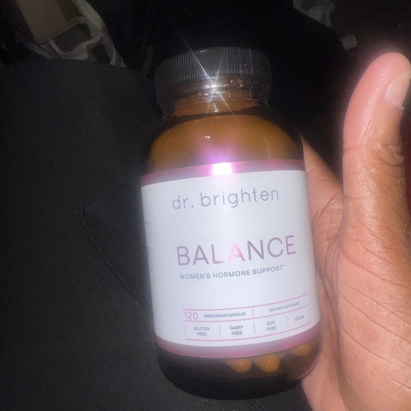 Dr. Brighten Balance Hormone Support Women Chasteberry DIM Vegan Non-GMO