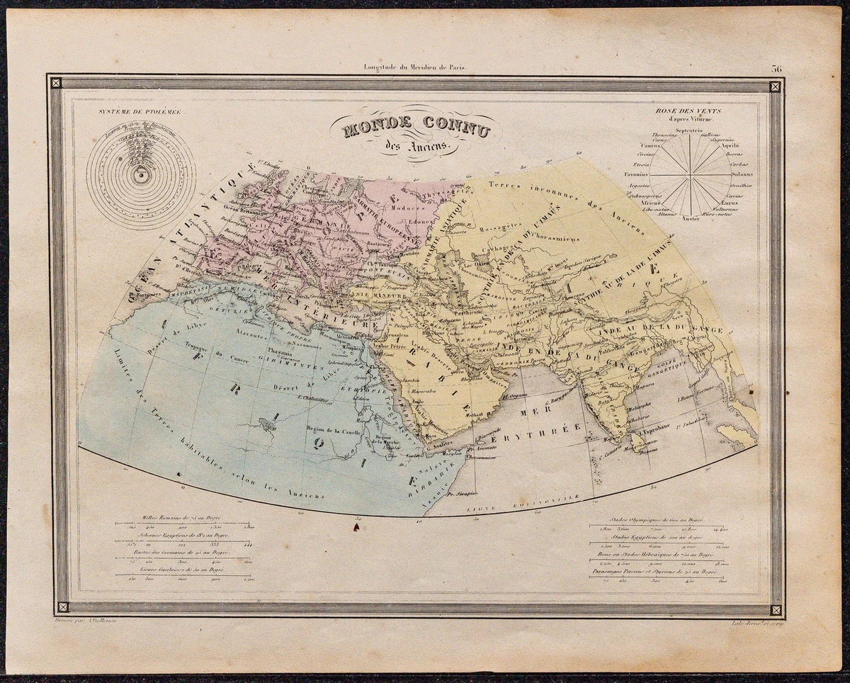 Carte Géographique Ancienne De L'Asie Vers 1850 - Rare, Originale, Dimensions 44x30 Cm, Avec Certificat D'authenticité