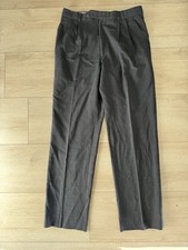 Vintage Oscar De La Renta Wool Dress Pants 36 Waist Houndstooth Check