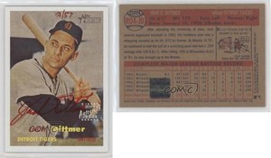 2006 Topps Heritage Real One Red Ink /57 John Dittmer Jack #ROA-JD Auto