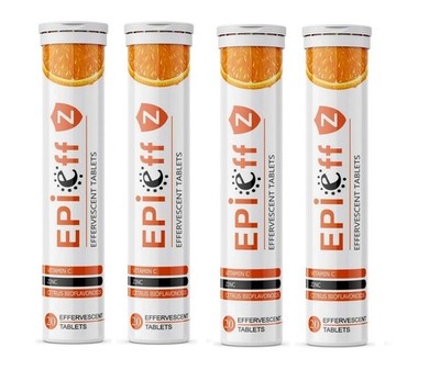 Ethiglo Epieff-Z Vitamin-C, Zink 20 Brausetabletten: 4er Pack
