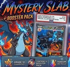 Mystery Pokemon Graded Card Slab - Grade 10 - PSA 10 Charizard. + Booster Pack