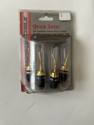 Monster Cable Monster Tip Gold Plated Toolless Speaker Cable Connector