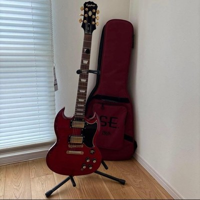 Epiphone SG electric guitar body with gig bag