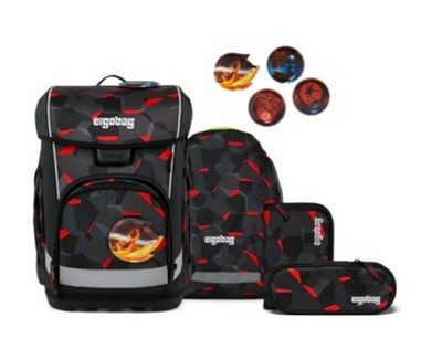 ERGOBAG Rucksack-Set blau ergonomisch (Schulrucksack) verstellbar