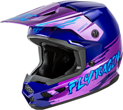 FLY RACING - Youth Kinetic Surge Helmet Pink/Purple/Teal Ym | 73