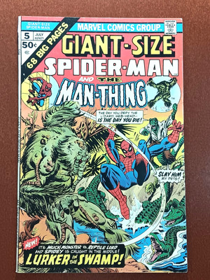 Giant Size Spider-Man #5..1975..Lizard.. Marvel Comics..