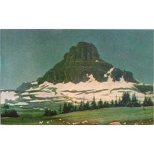 Top of the World Lone Peak Glacier National Park Montana Postcard PC491