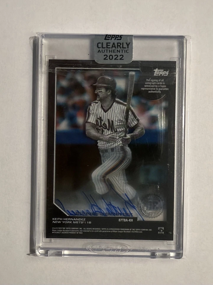 Keith Hernandez Gold Auto/75 2022 Topps Claramente Auténtico Acetato Mets Legend Foto 2 de 4