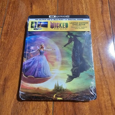 WICKED: FOR GOOD STEELBOOK 4K ULTRA HD + BLU-RAY + DIGITAL