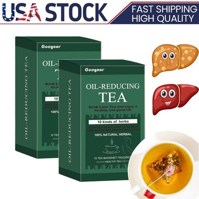 Oil-Reducing Tea-10 Herbal with Excellent Formula, Oil Cleansing Tea for Liver