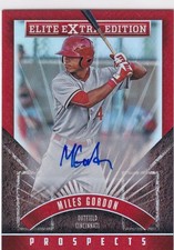2015 Panini Elite Extra Edition PROSPECTS #116 Miles Gordon AUTOGRAPH R/C