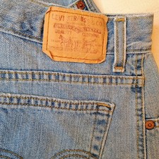 Levi 550 Relaxed Fit Jean Shorts 10 Retro 90s Light Wash Fade Vintage Made Egypt