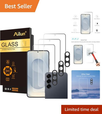 #ad #ad Crystal Clear HD Tempered Glass for Galaxy S25 3 Pack 3 Lens Protectors $13.90