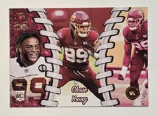 Chase Young Football Rookie Card #O-35 Panini Omega Washington Bronze RC NFL SP. rookie card picture