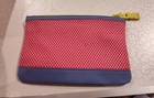 Ipsy Pink & Blue Fabric Makeup Bag Zipper Pouch, Zipper Closure — photo 2