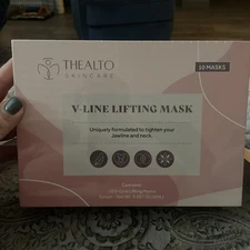 Thealto V-Line Chin Lifting Mask Kit - 10-Pack Sealed + Mini Serum- Anti-Aging