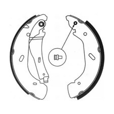 Bremsbacken Hinterachse C0G043ABE ABE für FORD LDV