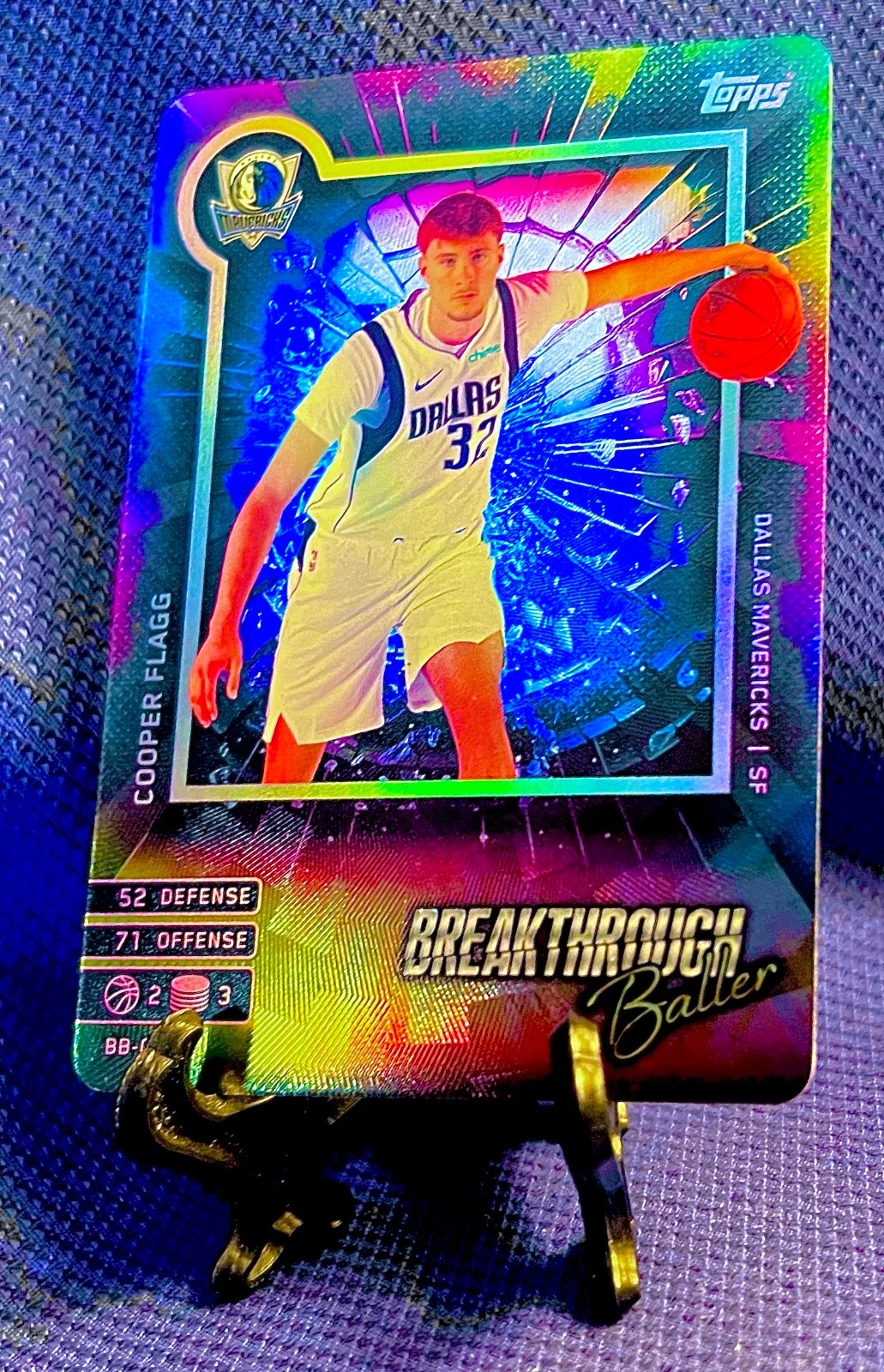 Cooper Flagg 2025 Topps Match Attax Breakthough Ballers Foil BBCF Rookie  🔥🔥🔥