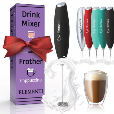 Drink Mixer Handheld - Electric Stirrer and Powerful Protein Powder Mixer Wan...