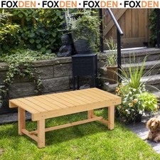 Image of 1 Piece 2-seater Outdoor Indoor Wooden Garden Bench Fir Patio Loveseat