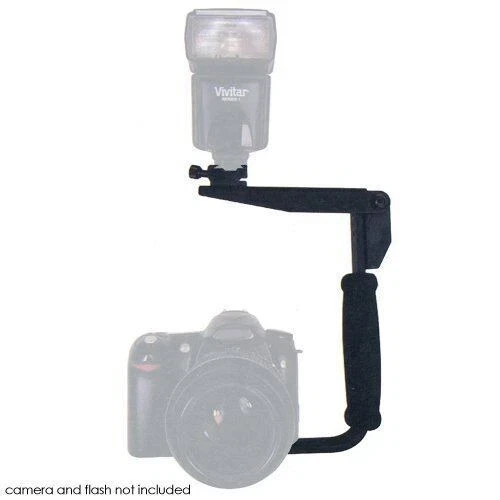Vivitar Horizontal and Vertical SLR Flash Bracket Rotating Arm Fits All Flashes - Image 2 of 4