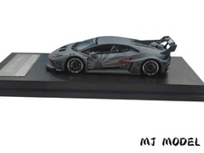 MJ MODEL 1/64 Lamborghini Huracan Diecast Car Toys Alloy Collectible Gift Gray