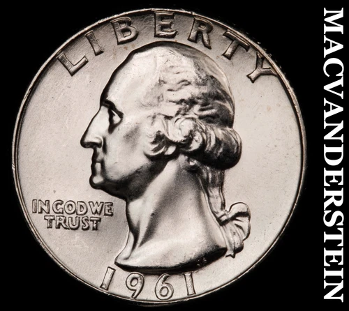 1961 Silver Washington Quarter-Choice Gem BU Lustrous No Reserve #i6680