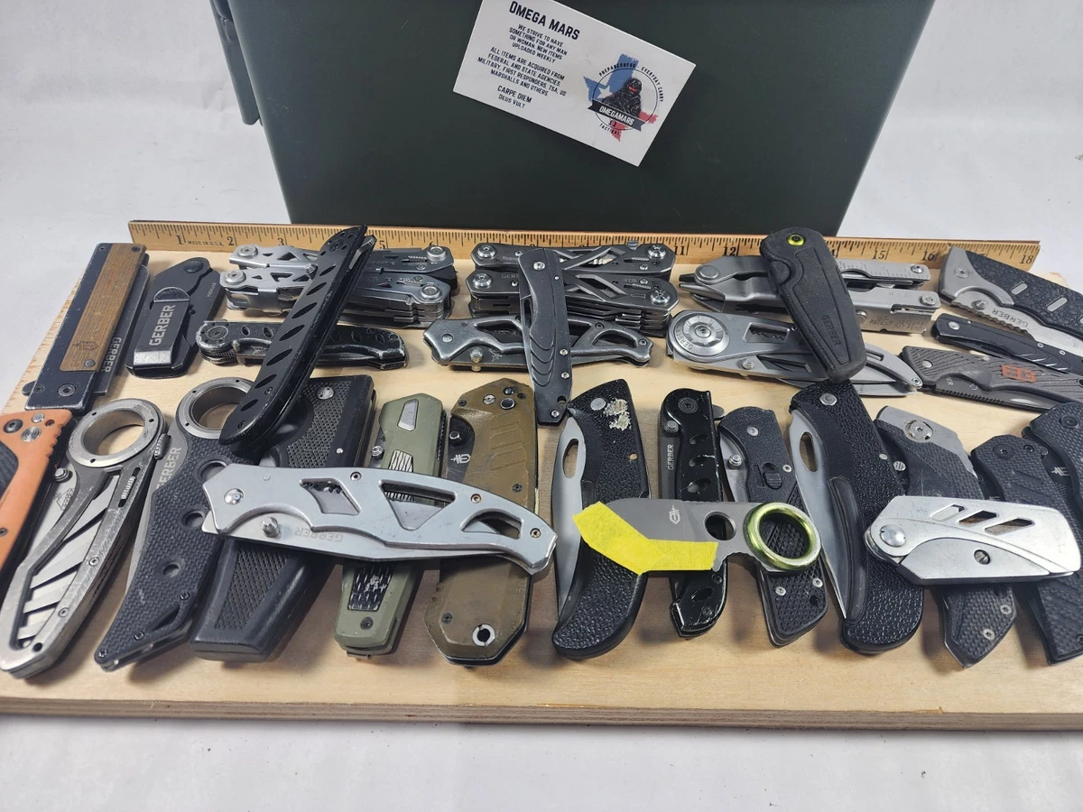 ガーバー Folding Sportsman Drop point ケース付き 見えない毛ばり（その後）:ドロップポイントが好き