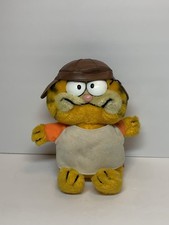 Vintage 1981 Dakin Garfield Plush Football Rugby Retro 80s Original Stuffed
