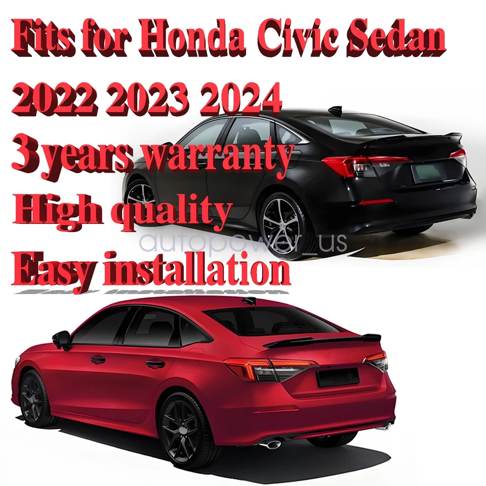 For 2022-2023 24 Honda Civic Sedan LED Rear Lamp Passenger Right Side Tail Light - Image 2 of 4