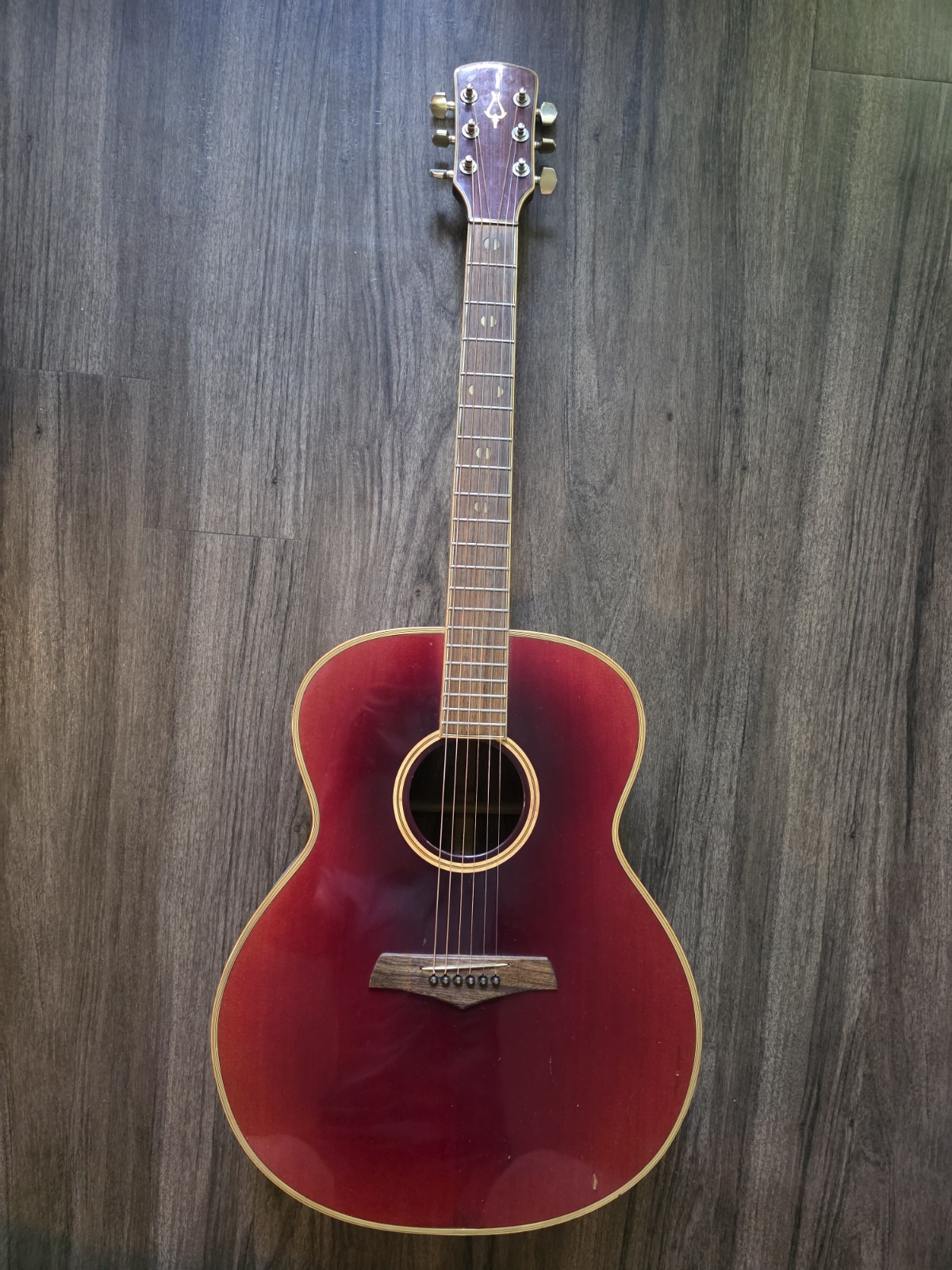 RARE 1982 Daion THE 82 Acoustic Guitar As Is W /  Hard Case NEED REPAIR READ 082D