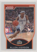 2007 Bowman Draft Picks & Stars Chrome Refractor /299 Allen Iverson #33 HOF 0c3
