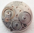 ANTIQUE 18s WALTHAM GRADE 845 21 JEWEL 21J OPEN FACE POCKET WATCH MOVEMENT