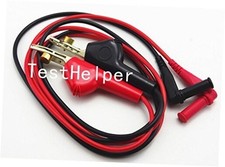 TL510 Alligator Clip Bed of Nails to 4mm Banana Plug Male Right Angle Silicone