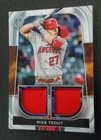 Mike Trout 2022 TOPPS TRIBUTE DUAL RELIC 12/199 Card #DRMT