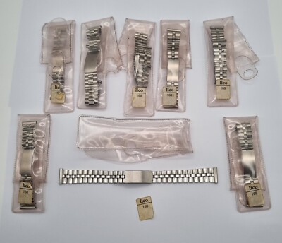 Lico Lot No. 8 Vintage Stainless Steel Bracelet mm 16 Newoldstock Condition