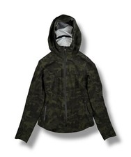 Lululemon The Rain Is Calling Jacket Camo Waterproof Womens Size 2   MINT