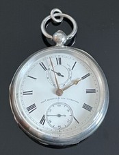 Solid Silver Up / Down  Pocket Watch by Thomas Russell & Son Liverpool c.1907