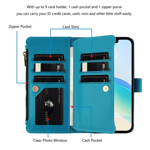 For OPPO Reno 13 12 Pro 11F X3 Lite X5 X6 X7 X8 Case Wallet Leather Flip Cover - Picture 12 of 47