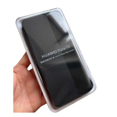 Original Premium Vegan Leather Smart View Flip Case For Huawei Pura70
