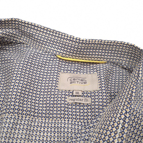 Camel Active Men Shirt Geometric Cotton Explorer Adventure Tf2 Size 2XL - Picture 3 of 6