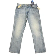 NWT Nautica Men's Original Relaxed Straight All Cotton Denim Jeans oxford tan