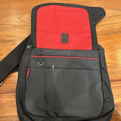 TUMI T-Tech 5123D Black Red Ballistic Cross body Sling Pack