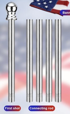 Flag Pole for House, 6Ft Flag Pole (Bracket & Flag Not Included)