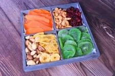Kosher Dried Fruit & Nuts Gift Basket Arrangement Platter, Gift