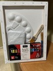 Acrylic Paint Set Yiklai Complete Canvas, Paint Tray & Brushes 12 Paints Set NIP — photo 1