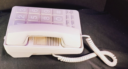Radio Shack Large White Push Button Phone #43-804 Corded Desk Calls Not Tested - Picture 2 of 6