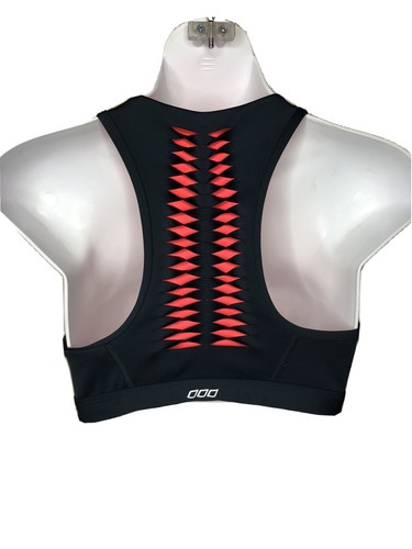 Athleta BH Damen grau gepolstert abnehmbar Racerback Sport BH Größe 8